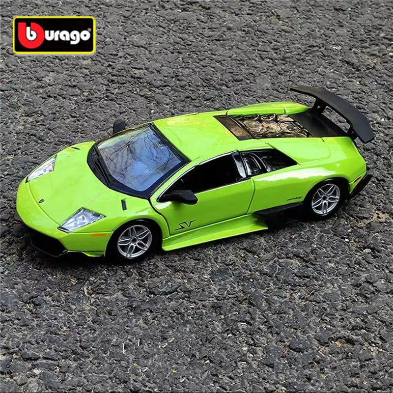 

Модель спортивного автомобиля Bburago 1:24 Lamborghini mur] LP670-4 SV из сплава, модель литая металлическая гоночная машина, модель детского автомобиля, подарок