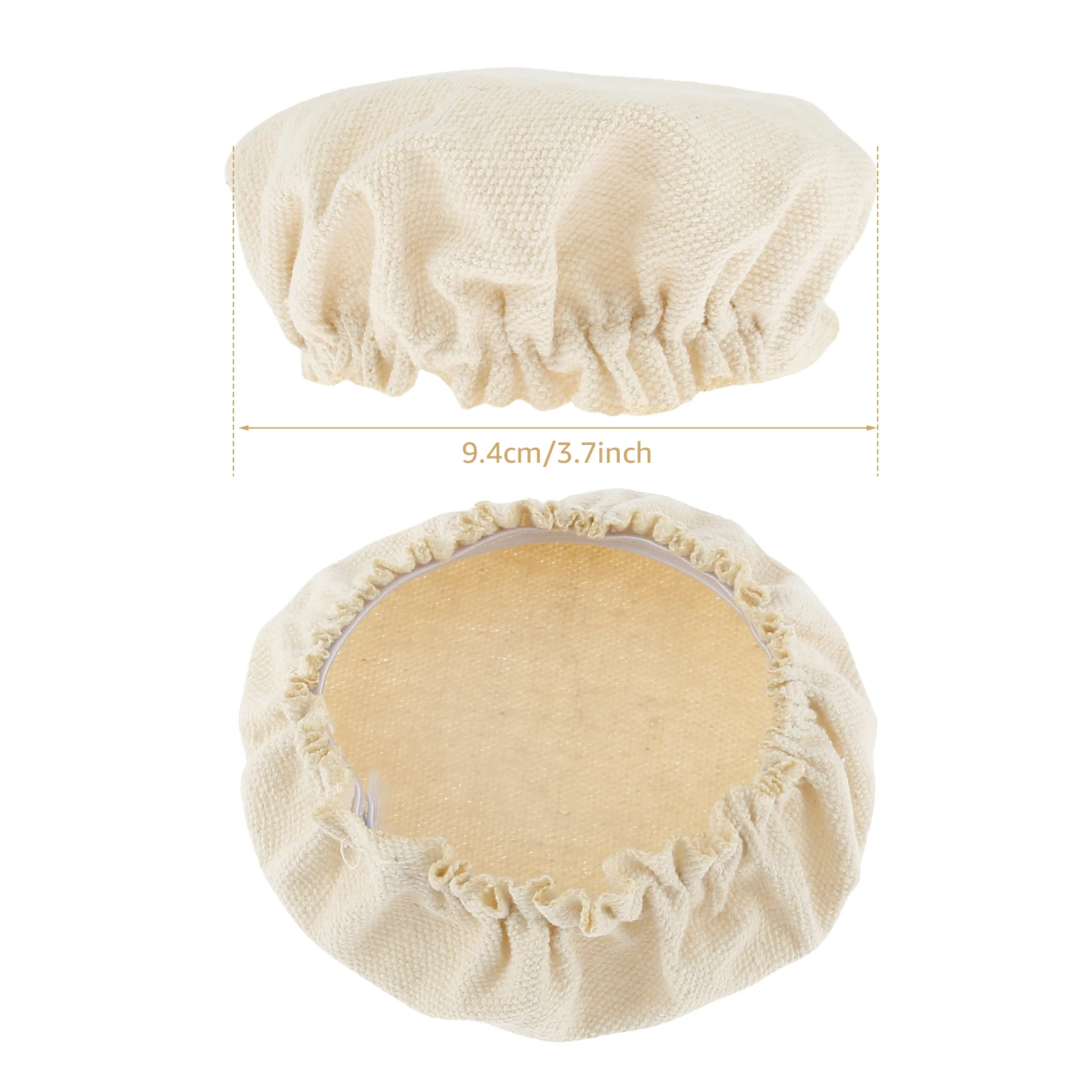 JIEYAO 4 Coperture in Panno per Avviamento a Lievitazione Naturale, Elastica per Pane, Riutilizzabile per Ciotola, Traspirante