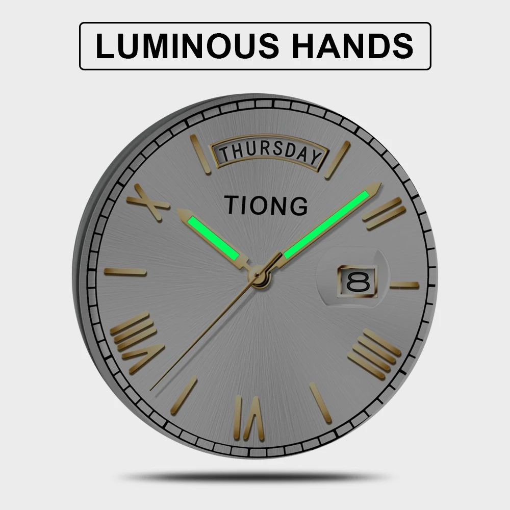 Premium Stainless Steel Luxury Quartz Waterproof Date Wristwatch