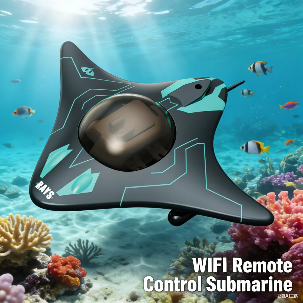 미니 WIFI RC 보트 6방향 잠수함 다이빙 실시간 전송 수중 카메라 스피드보트 사진 비디오 장난감 생일 선물