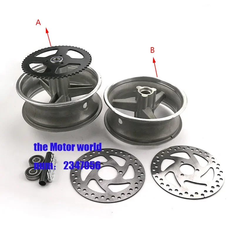 Aluminum Wheel 110/50-6.5 90/65-6.5 front rear Hub for pocket bike 47cc 49cc MINI