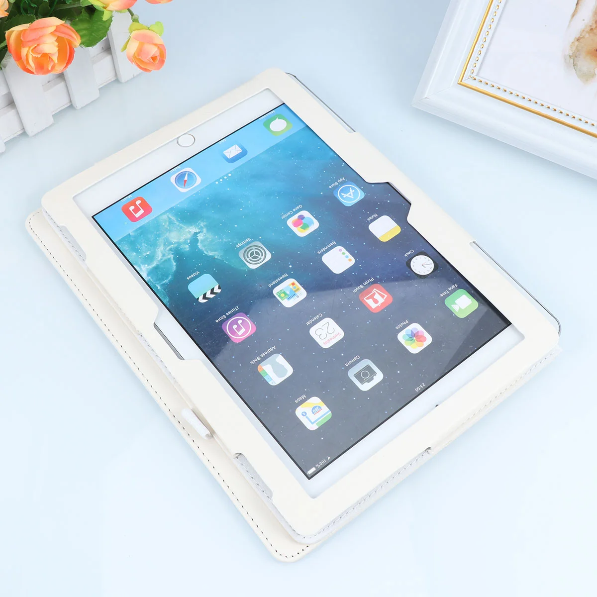 

Smart Cover Tablet Pu Skin Shell Protective TB-X704F Case Kickstand Phone Single-size for smoking