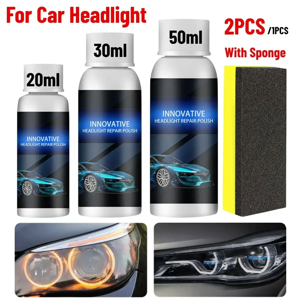 12pcsCarHeadlightRepairFluidScratchRemoverRepairCarHeadlight