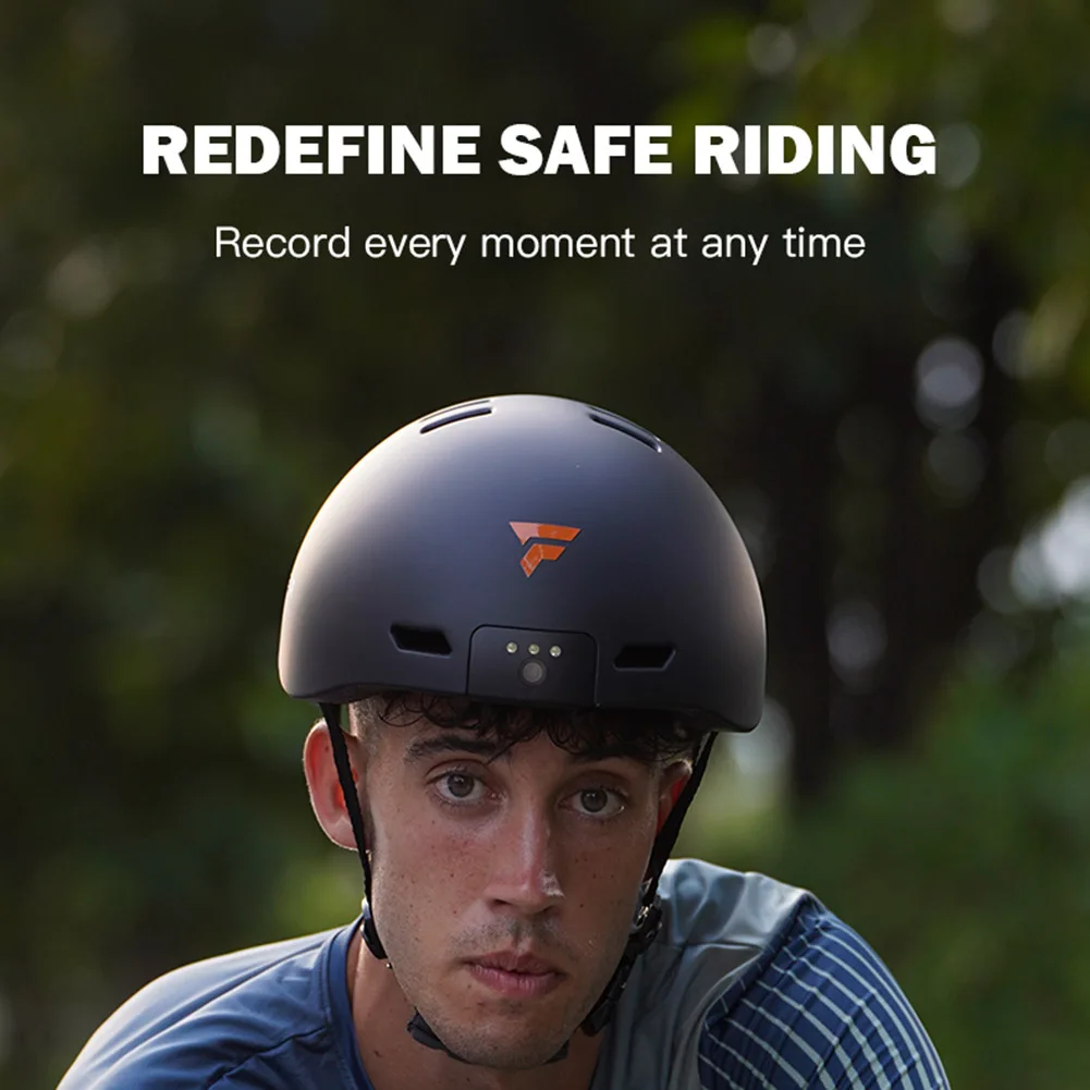 전면 후면 LED 조명이 있는 와이파이 카메라 헬멧, 오토바이 헬멧, 1080P HD 자전거 초경량 헬멧, 성인용 블루투스 호환