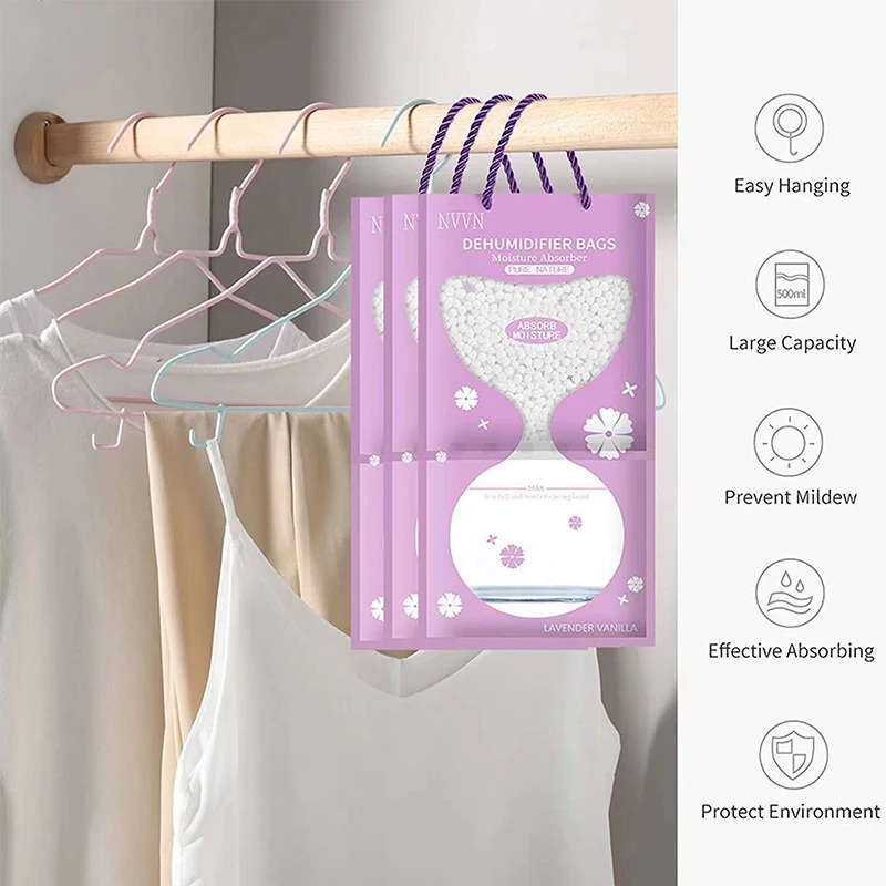 Moisture Absorbent Dehumidifier Humidity Absorber Bag Wardrobe Desiccant Mold Remover Moth Proofing Dehumidification Bags moisture absorber bag moisture absorbing bag moisture absorber