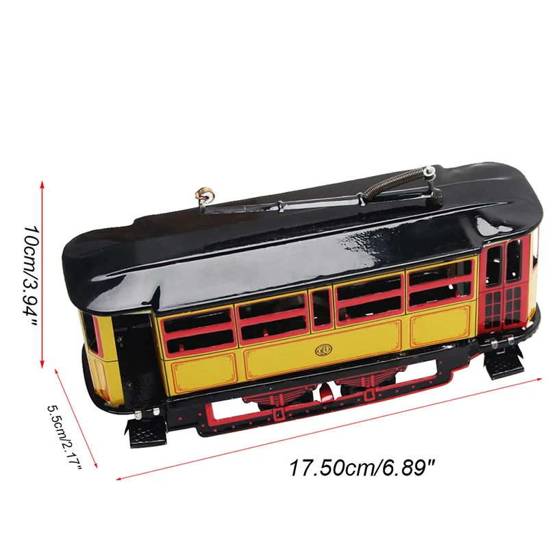 

Retro Wind Up Tram Cable Bus Clockwork Streetcar Toy Vintage Collection Kid Gift Dropship