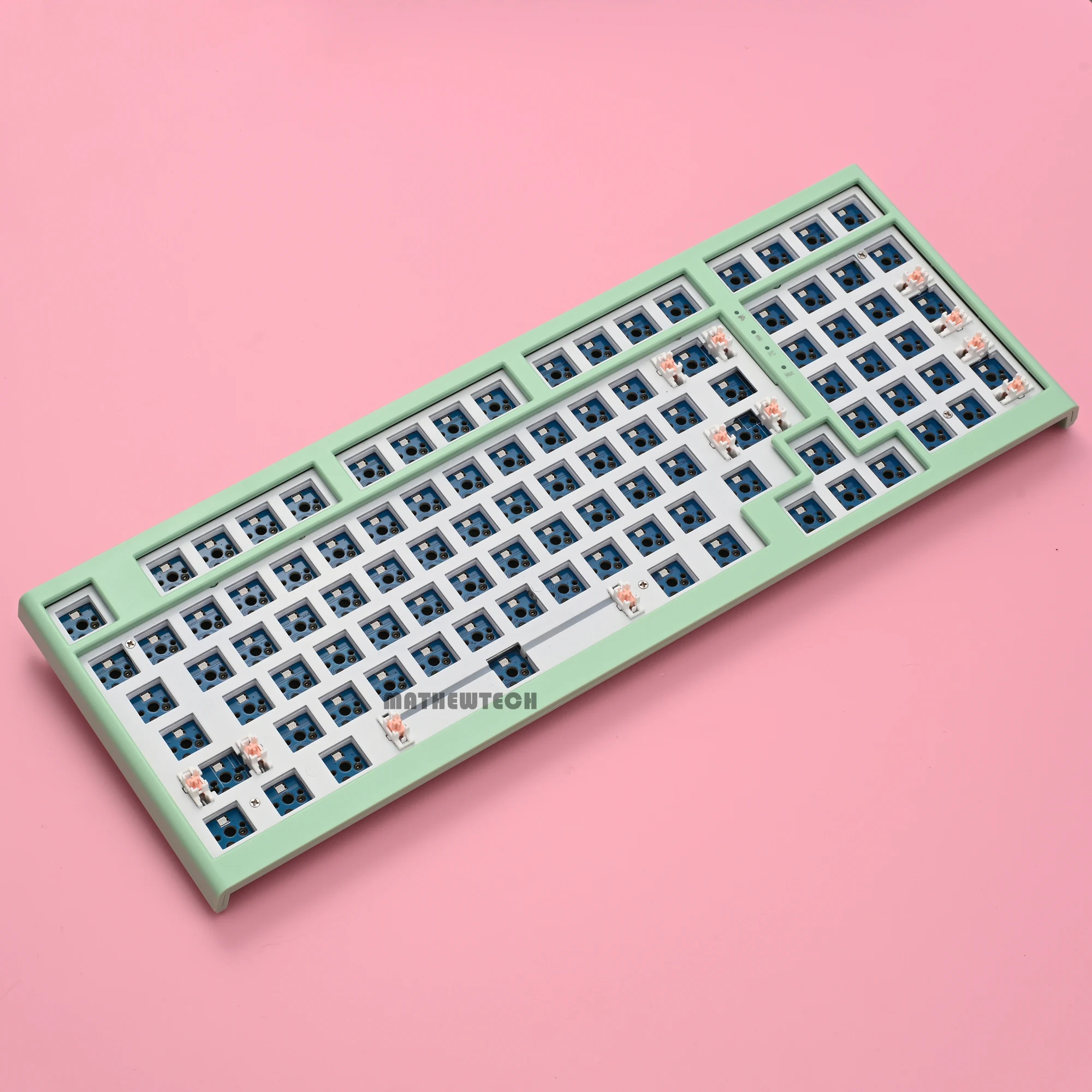 Mathew Tech Mt97 Mechanical Keyboard Exploded 1800 Layout Kit Rgb Hotswap Bluetooth 3mode 2.4g