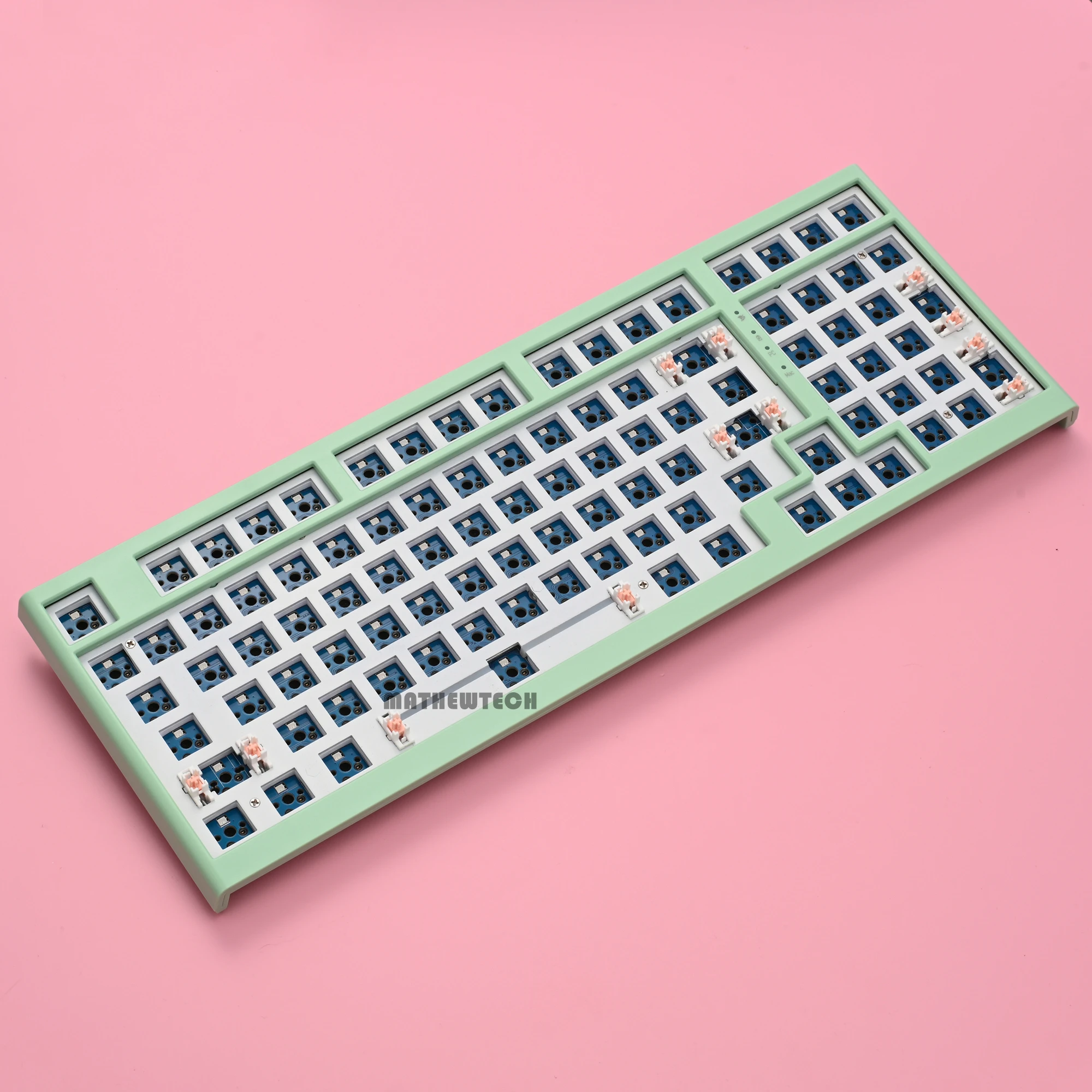 Mathew Tech Mt97 Mechanical Keyboard Exploded 1800 Layout Kit Rgb