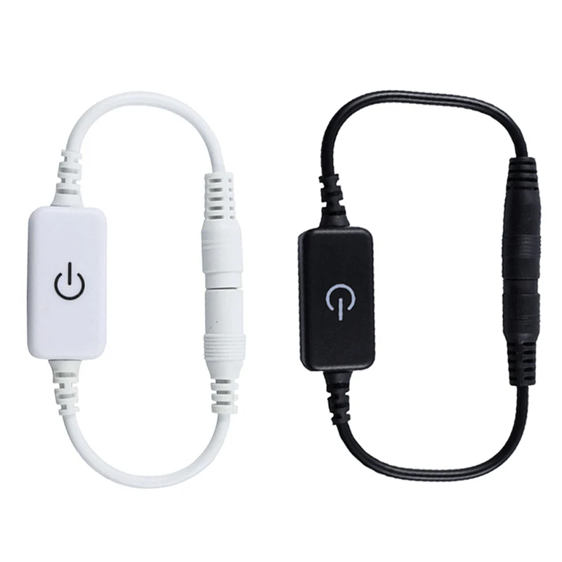 LED 스트립 터치 조광기 밝기 제어 LED 조광기 스위치, 1 키 조광기, 12V-24V 조명 스위치 조정