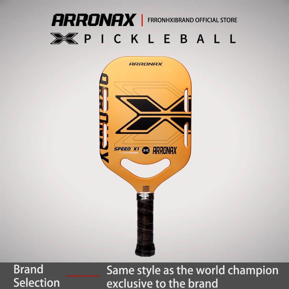 ARRONAX Thermoformed Raw Carbon Fiber Pickleball Paddle Spin Textured Surface With Foam Edge Ergonomic Grip