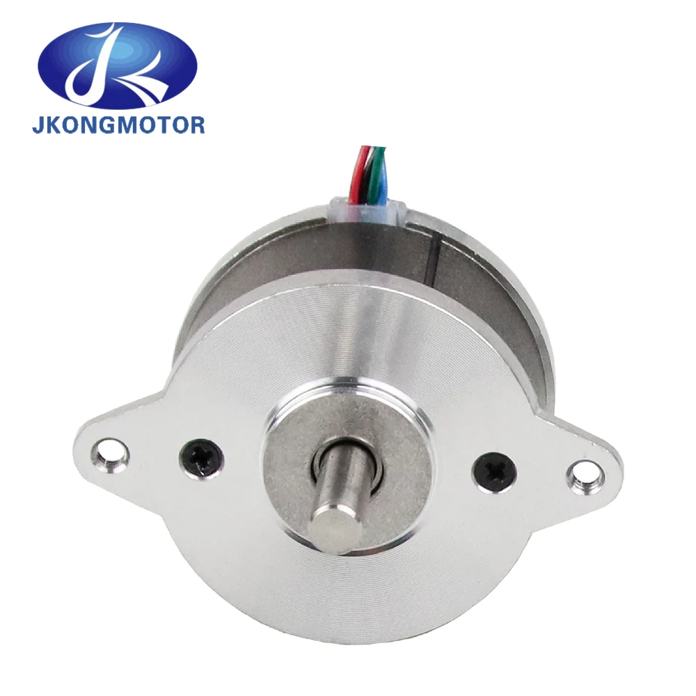 JKM 라운드 Nema 14 스테핑 모터, 바이폴라 0.9deg 0.425A 11.25 오존 4 와이어, 3D 프린터 팬케이크 스텝퍼 모터 기계-E 시리즈용
