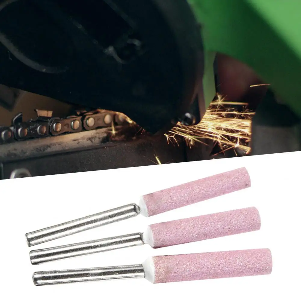 5Pcs Chain Saw Grinding Stone File Hard Texture Uniform Particles Long Service Life Chainsaw Burr Sharpener | Инструменты