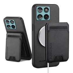 Leather Wallet Card Holder Case with Magnetic Closure and Stand Funktionality - Motorola Edge 70 Ultra (Black)