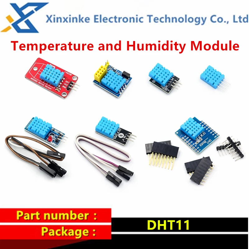 

DHT11 Temperature and Humidity Module Mini Digital Sensor Modules With Dupont Wire