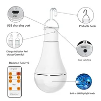 Lumière solaire étanche USB chargé suspendu d'urgence lumière du soleil alimenté lampe extérieure Camping tente lumières lumière de secours 4