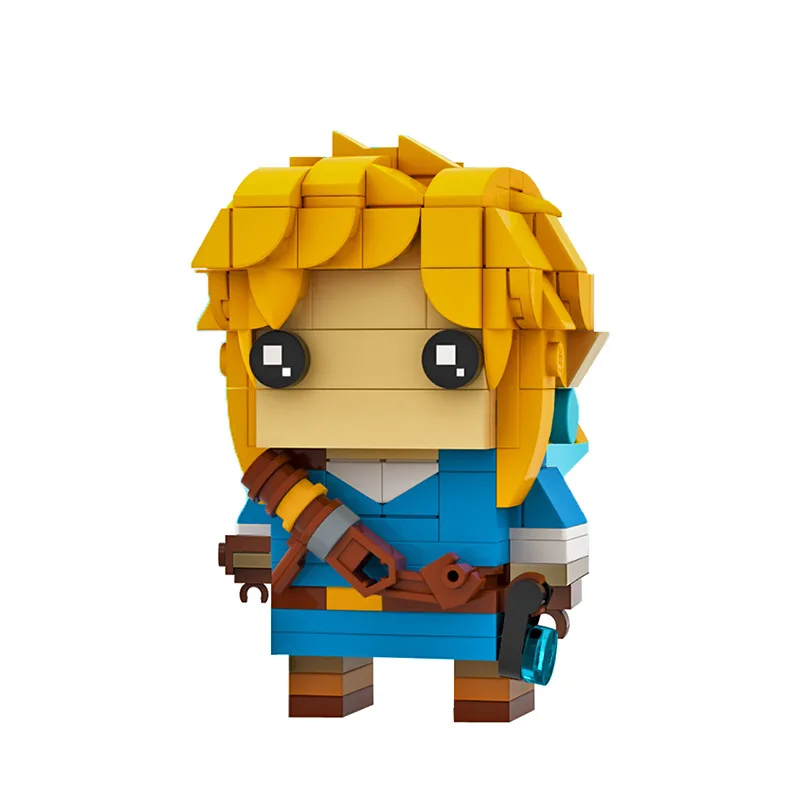 Ensemble de blocs de construction de figurines MOC pour enfants, Ruins,  Interface Breath Link, Kass, Lynel