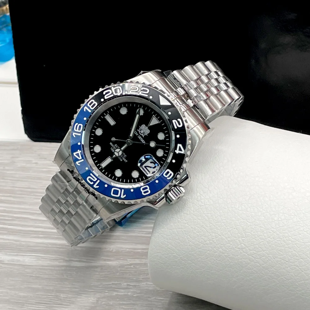 Sterile NH35a Automatic Men Watches Full Steel Montre Homme 10BAR Waterproof Business Wristwatch SUB Dress Clock Sapphire Glass