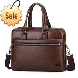 Homens à prova dwaterproof água do vintage maleta estilingue bolsa de couro bolsa para computador portátil bolsa de alta capacidade pacote de negócios