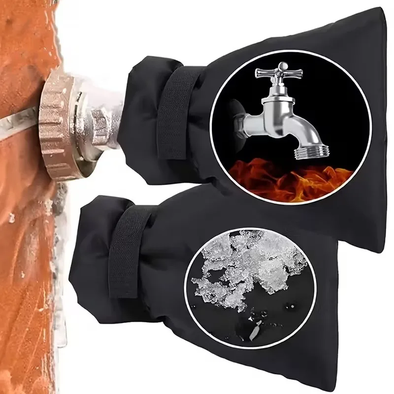 ปลอกหุ้มก๊อกน้ำภายนอกอาคาร ป้องกันน้ำแข็งเกาะ ป้องกันน้ำรั่วซึม สำหรับฤดูหนาว 1