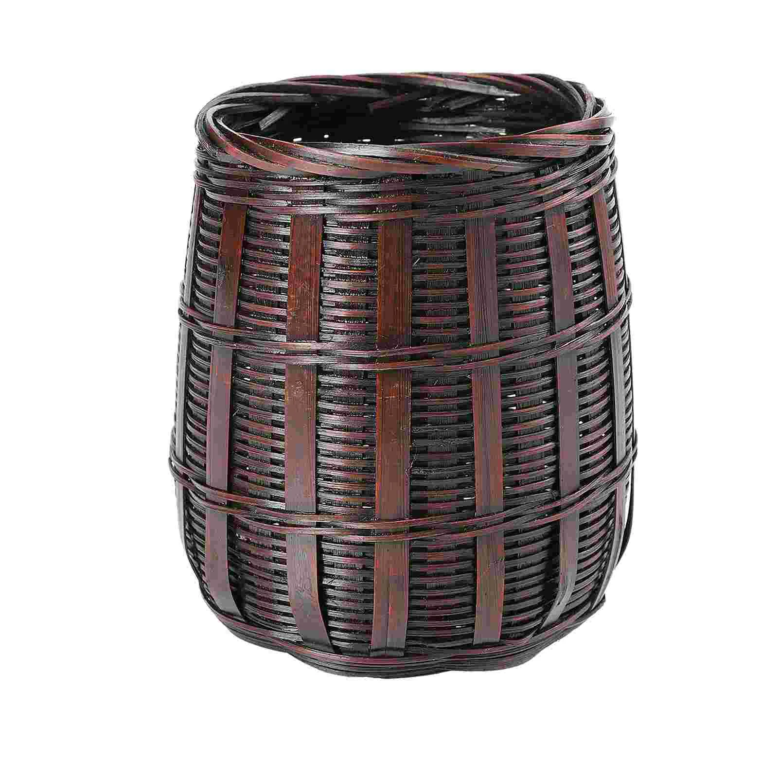 

Бамбуковый Контейнер ручка ручной работы, держатель для дома, 1 шт.