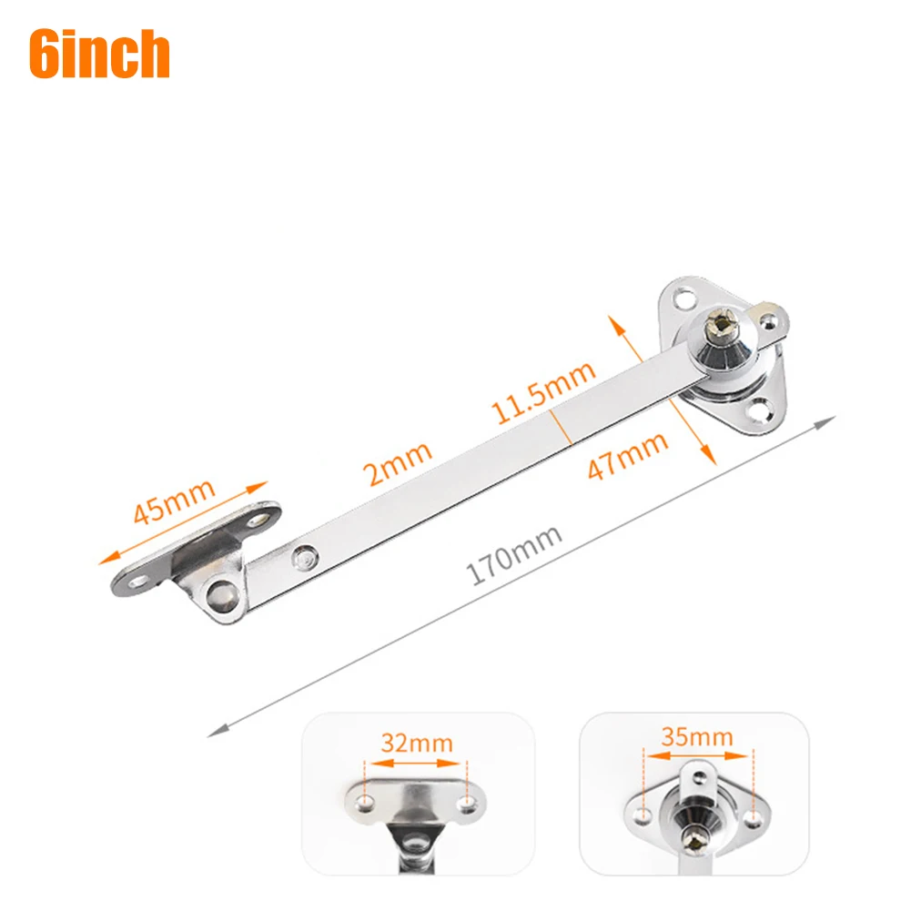 Description Picture 4 of itemBracket Drop Lid Supports Cabinet Cabinets Cupboard 2PCS Flap Stay Hinge Down Iron+Zinc Alloy Silver Support Sliding Rail Useful