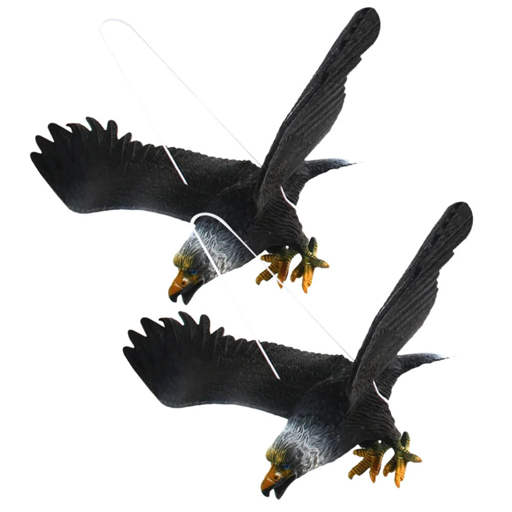 

2Pcs Garden Bird Deterrent Hanging Decoration Bird Deterrent Eagle Ornament Plastic Eagle Ornament