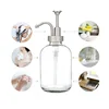 Press Nozzle Mouth Glass Bottle Hand Sanitizer Liquid Soap Solution Lotion Shower Gel Pump Bottle Nordic Bathroom Storage Bottle 4