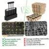 A hand-held garden clod maker with 4 square molds, a durable plastic seedling tool for indoor and outdoor gardening 3