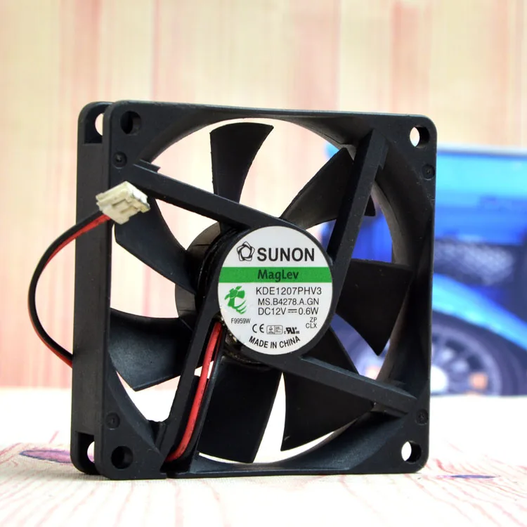 Sunon SUNON KDE1207PHV3 12V 0.6W 7015 7CM 초 저소음 냉각 팬