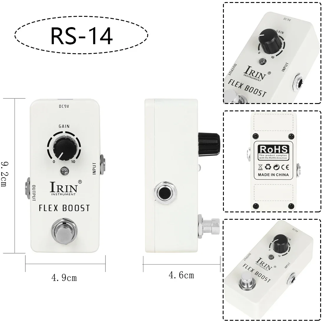 IRIN NEUE Guitarra Effekt Pedal Kompression Fuzz Overdrive Distortion Boost Bass True Bypass Pedale Elektrische Gitarre Zubehör – Detail 29