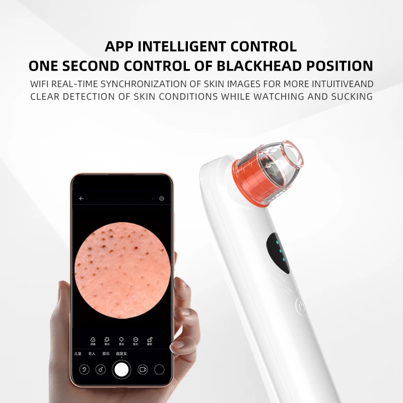 Face Nose Blackhead Remover with Camera Vacuum Pore Cleaner Pimple Black Head Remover Facial Acne Care Cleaning Tool Machine