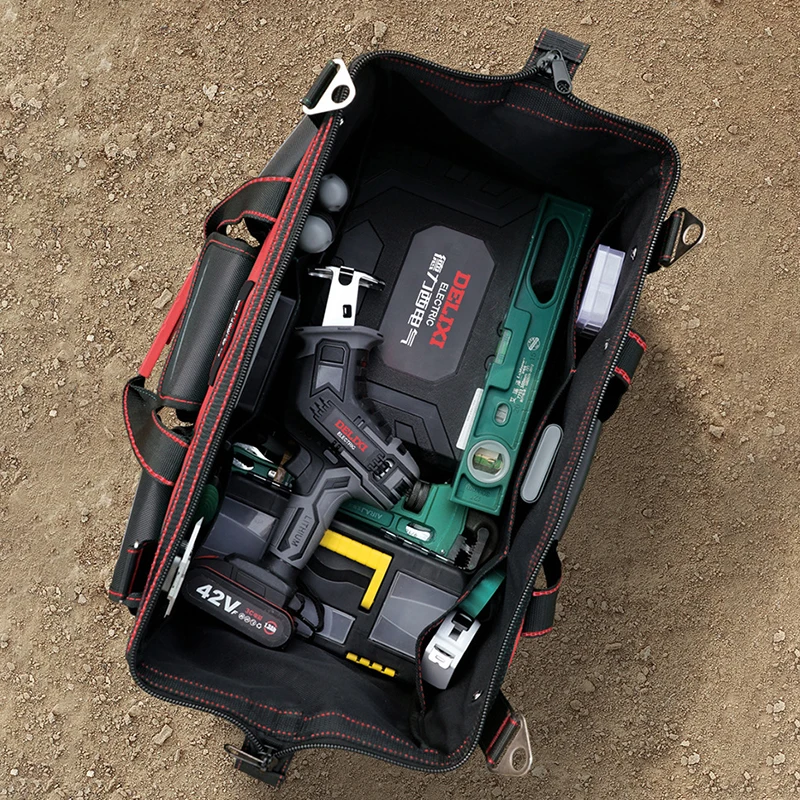 2023 Nieuwe Tool Bag 1680D Oxford Doek Elektricien Organizer Carpenter Professionele Opslag Multifunctionele Grote Capaciteit Toolbag