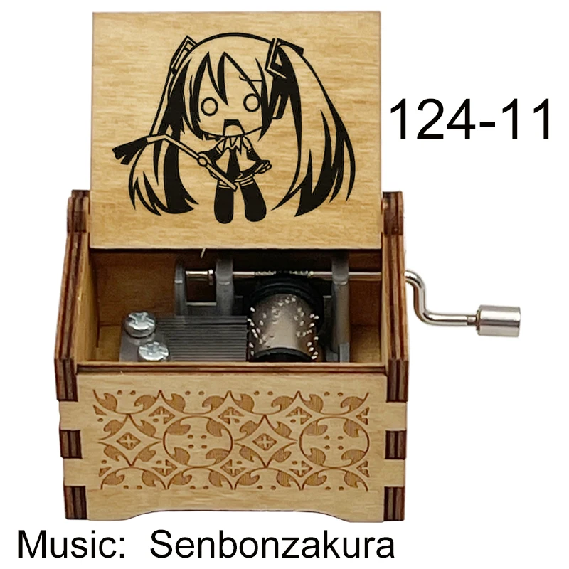 Yuri Ayato Yuri impressão madeira música tema, tocá-lo preto Music Box,  Anime Amigos Cosplay fãs