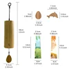 Home Bamboo Wind Chimes Windchime Windbell for Outdoor Garden Decoration Zen Meditation Relaxation Chord Hanging Wind Chimes 5