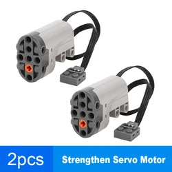 Enhanced Servo Steering Motor for DIY RC Car Building Blocks - Technical Parts and Bricks Toy (2pcs)