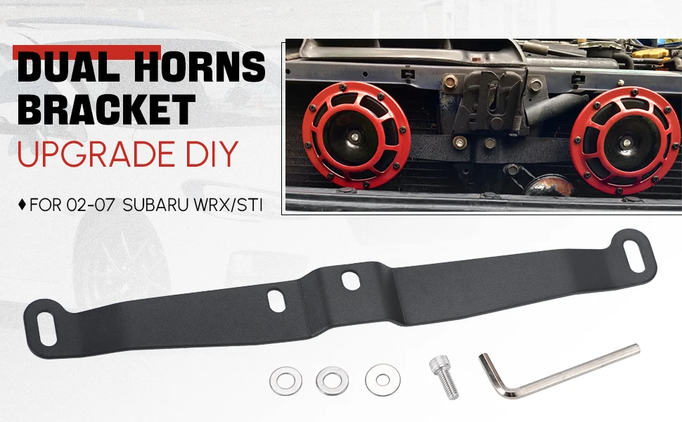 Hypertune-Bracket for Dual Horns for 2002-2007 Subaru Wrx/Sti PQY Horn Bracket HT-DHB01