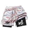 Men's and Women's Running Shorts Fitness Gym Training 2-in-1 Sports Shorts Fast Dry Training Slow Running Double layered Summer 4