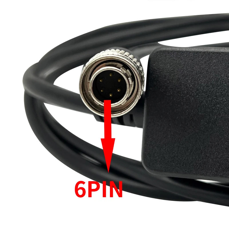 6Pin to USB Transfer Data Cable for TOPCON/SOKKIA Total Station for win7 win8 