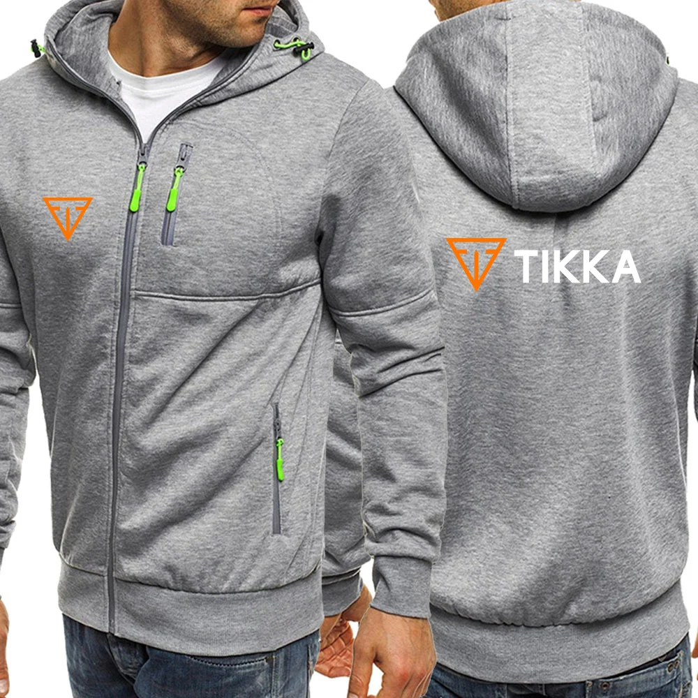 Men's Casual Zipper Hoodies Sweatshirt Sportswear