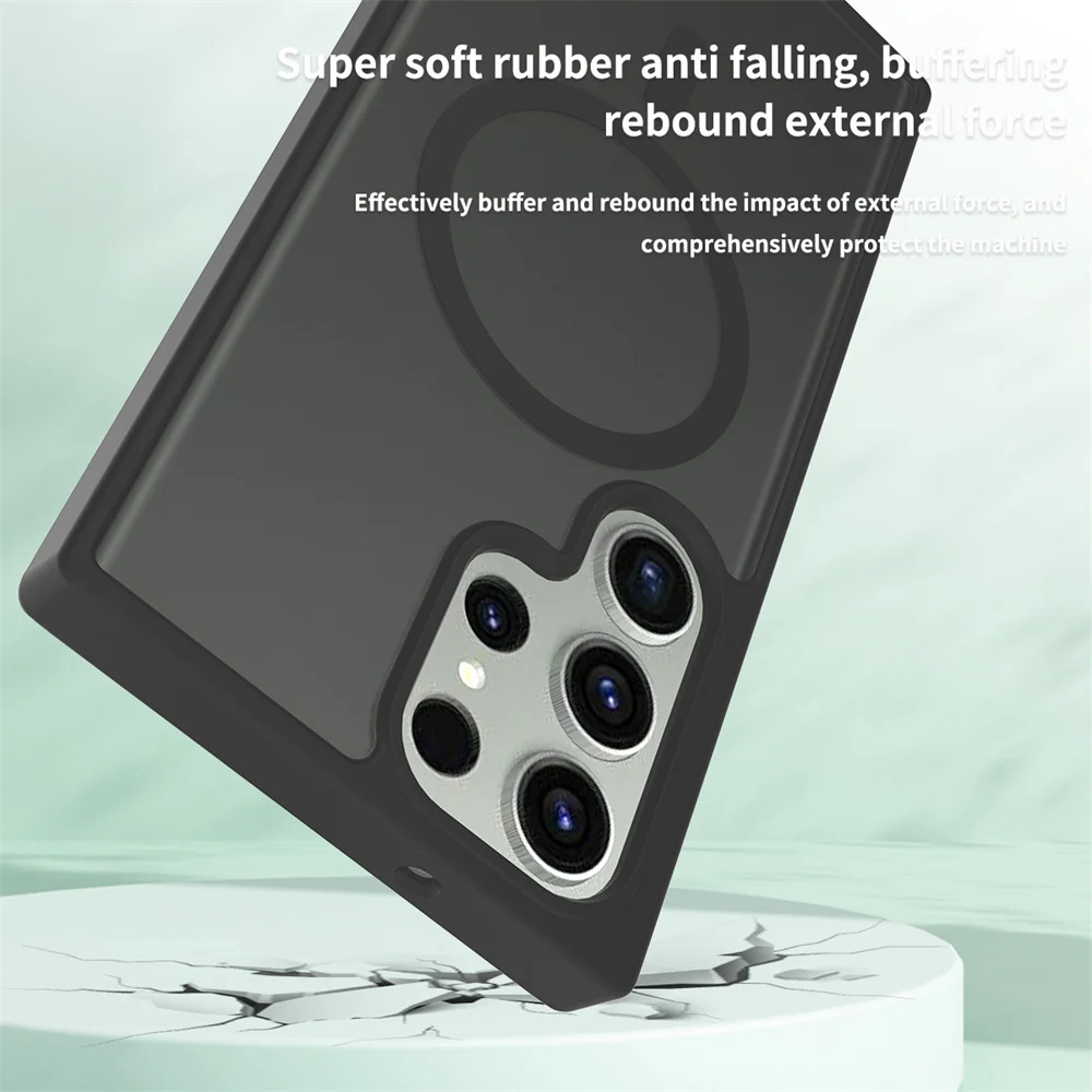 Luxury Dual-Material Protective Phone Case - Sleek Back Cover Design