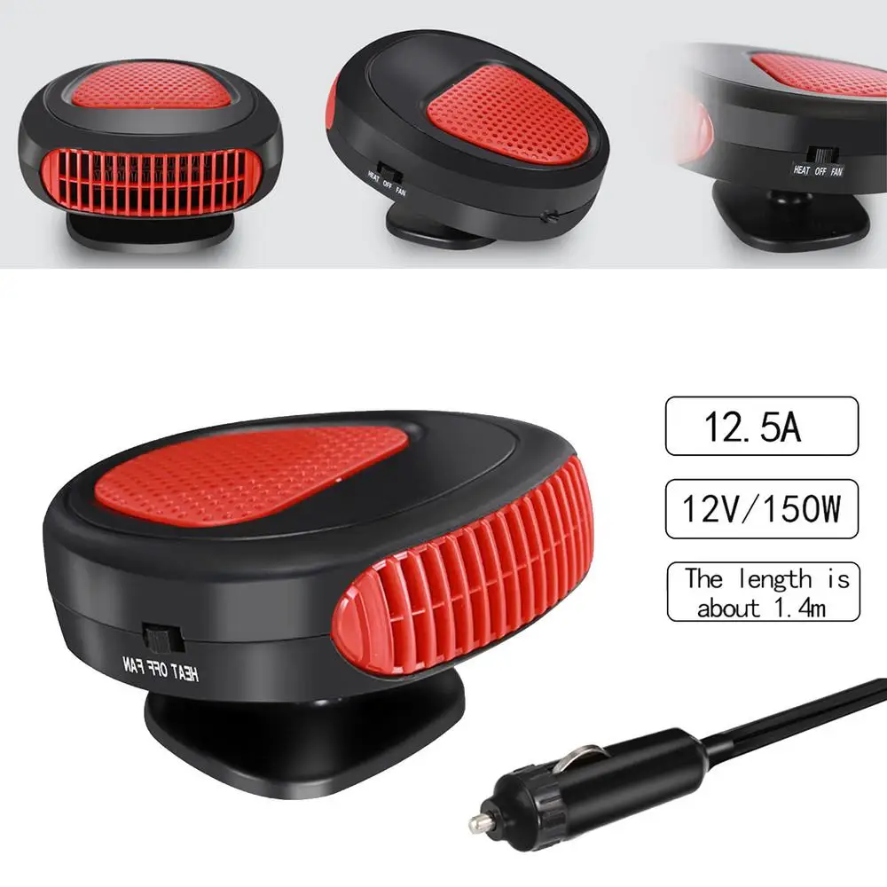 Riscaldatore portatile da 12 V, riscaldamento rapido, multifunzionale, per auto, controllo della temperatura, ventilatori elettrici, sbrinatore, caldo_voghion.com