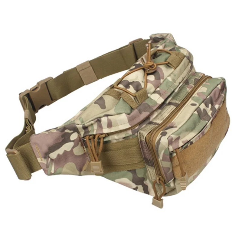

Outdoor Sports Military Tactical Waist Pack Shoulder Bag Utility EDC Molle Pouch Airsoft Running Camping Hiking Hunting Bags