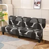 Printed Futon Cover Stretch Sofa Bed Cover Armless Sofa Covers with Elastic Bottom for Living Room Bedroom Furniture S/M/L sizes 5