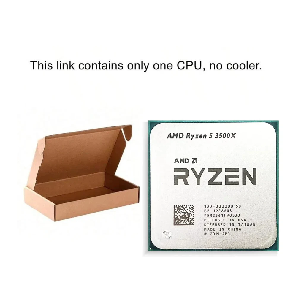 AMD Ryzen 5 R5 3500X 3.6GHz 6-Core 6-Thread CPU Processor Socket