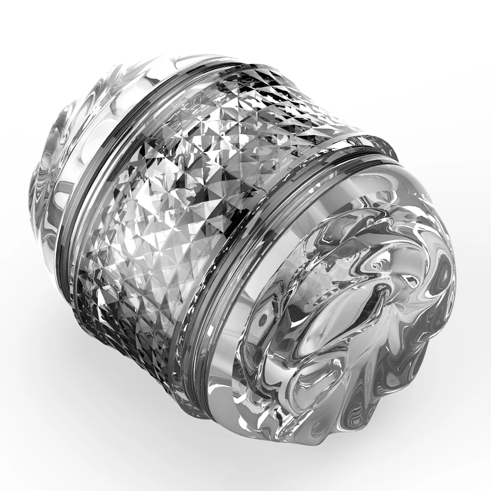 Double headed transparent Masturbation Sex Machines Realistic Vagina Real Pussy Blowjob Erotic Masturbators Cup Sex Toys for Men