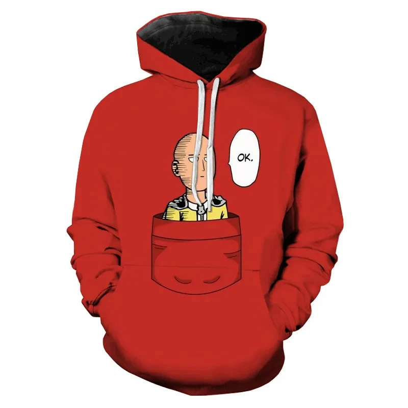 

One Punch Man Hoodies 3d Print Men/Women Casual Fashion Sweatshirts Kids Long Sleeves Pullover Hoodie Oversized Unisex Clothing