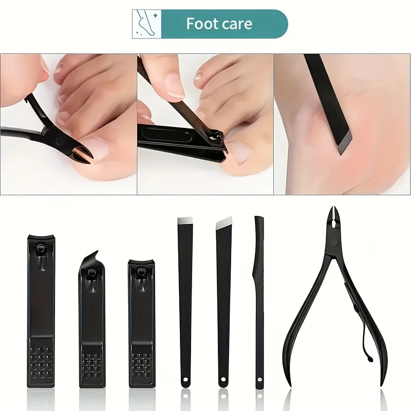 7pcs-24pcs Professional Nail Clippers Kit Ultra Sharp Fingernail and Toenail Cutters Men and Women Sturdy Pedicure nail scissors set nail clipper set nail care kit manicure pedicure kit manicure nail clipper set manicure sets manicure set nail clippers kit nail clipper nail clippers toe nail clipper