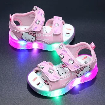 Girls LED Hello Kitty Sandals 1