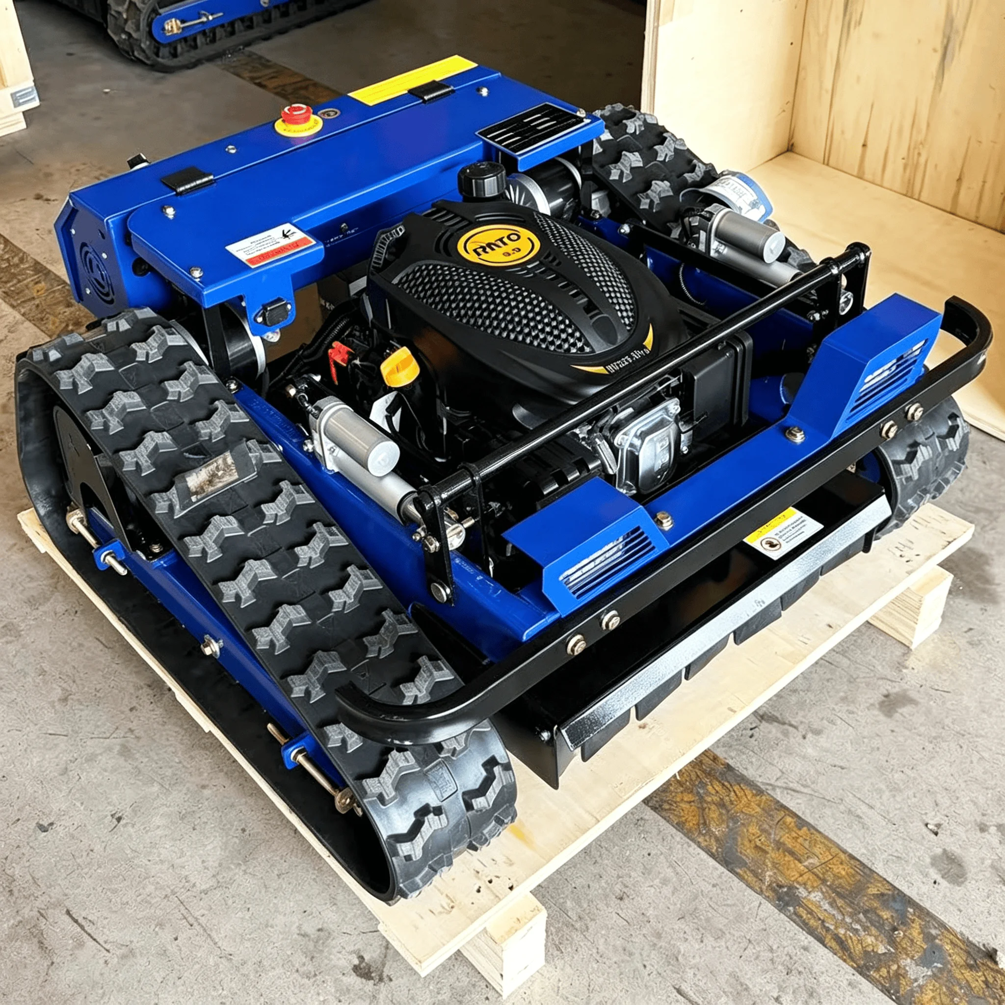 1000mm Schnittbreite Ferngesteuerter Professioneller Rasenmäher mit Raupenfahrwerk, Anpassbar, CE EPA, Robuster Grasschneider