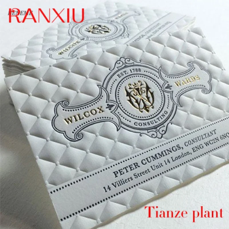 

Custom Creative Super Luxury Sample Gold Foil Embossed Business Cards Designer Online